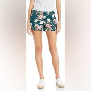 Volcom Floral High Waist Women's Shorts - Black, Pink, White